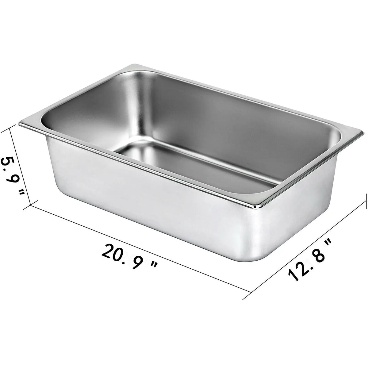 SucceBuy Stainless Steel Buffet Chafing Dish Steam Table Food Pans