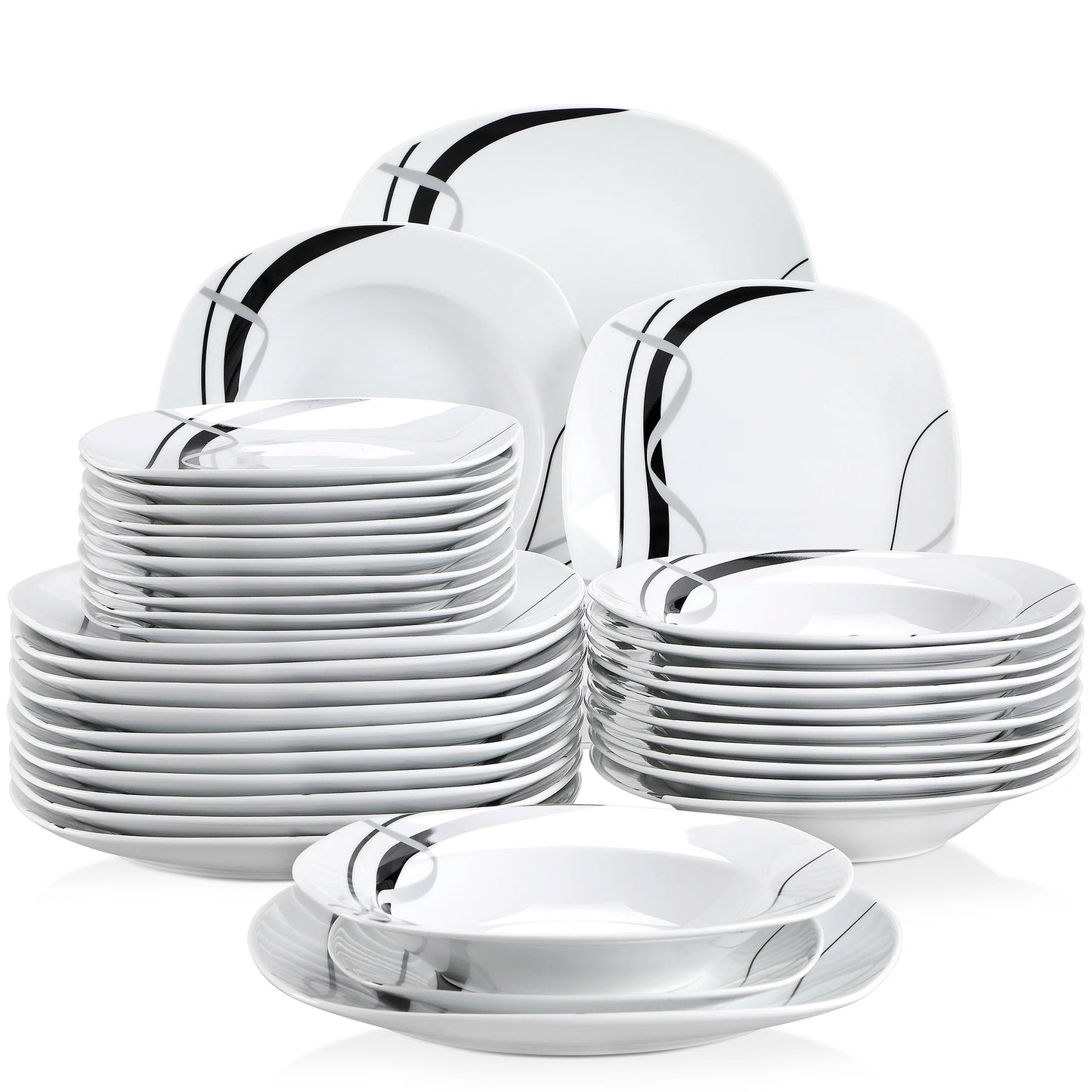 Malacasa Fiona Porcelain Ceramic Tableware Dinner Set