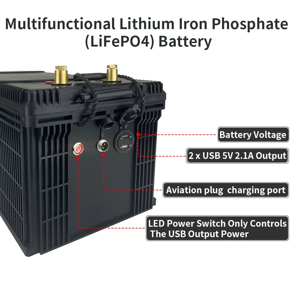 KEPWORTH Lithium Iron Phosphate Battery With Built In BMS