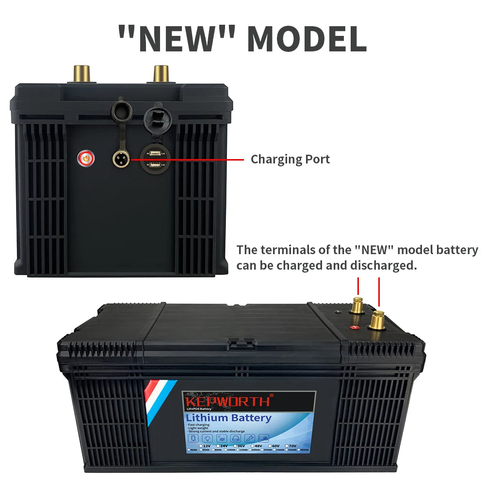 KEPWORTH Lithium Iron Phosphate Battery With Built In BMS