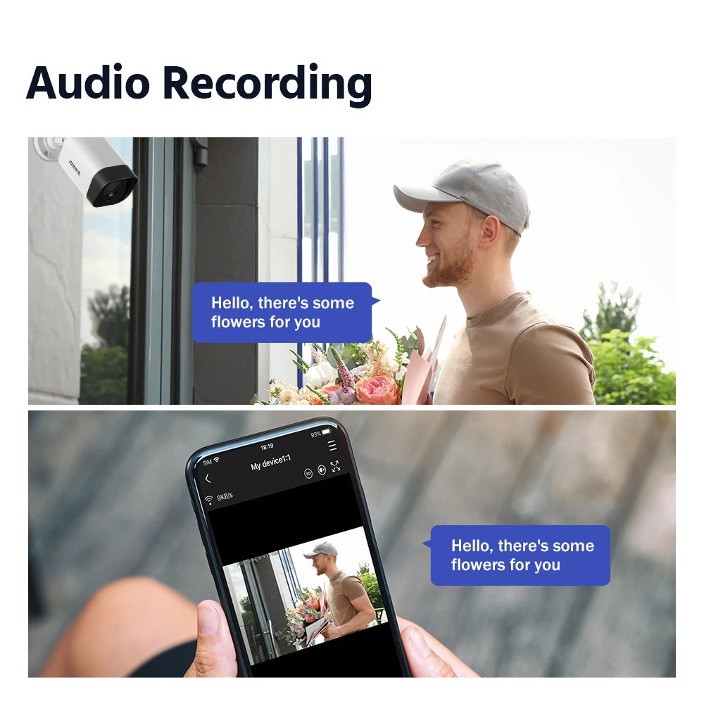 ANNKE WiFi Surveillance System With NVR Cameras And AI Detection