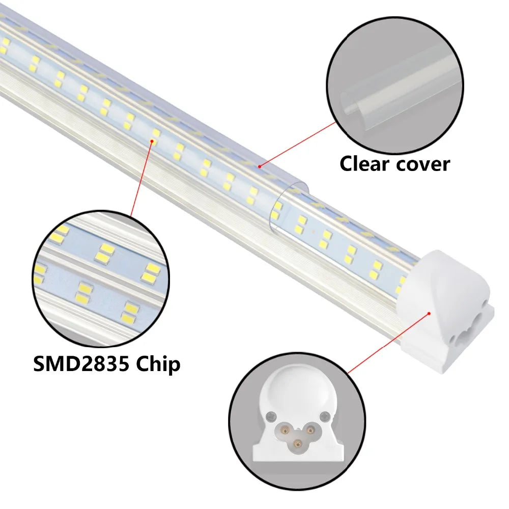 BSK.BESTKA 120W LED Tube Light 12500Lm High Brightness