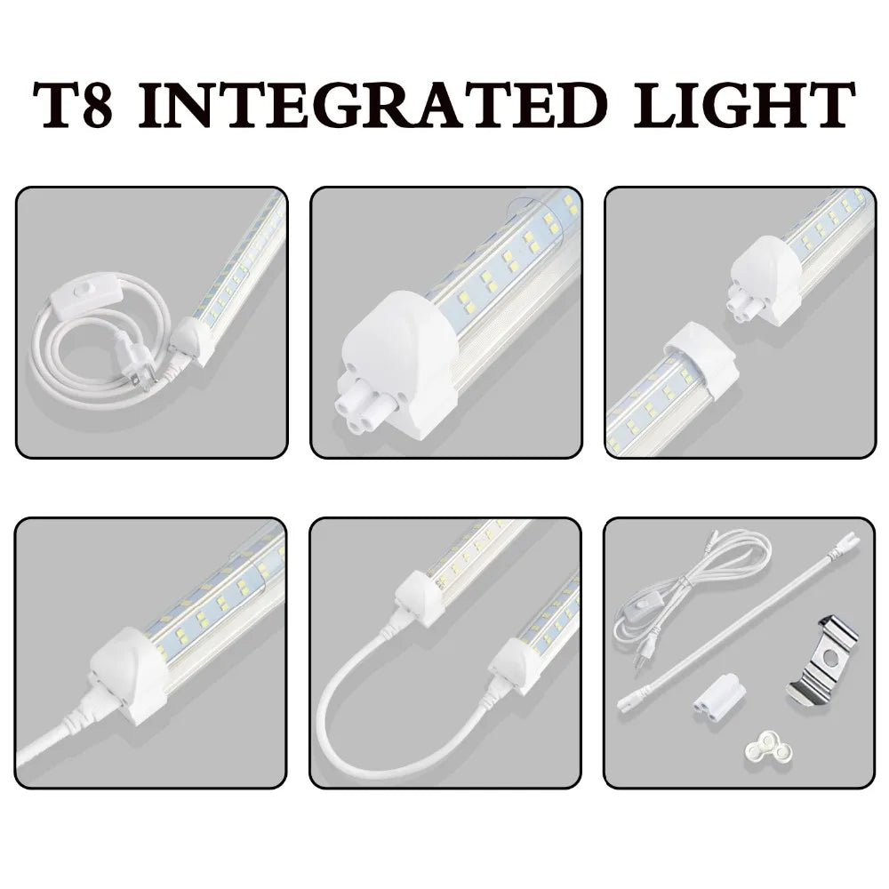 BSK.BESTKA 120W LED Tube Light 12500Lm High Brightness