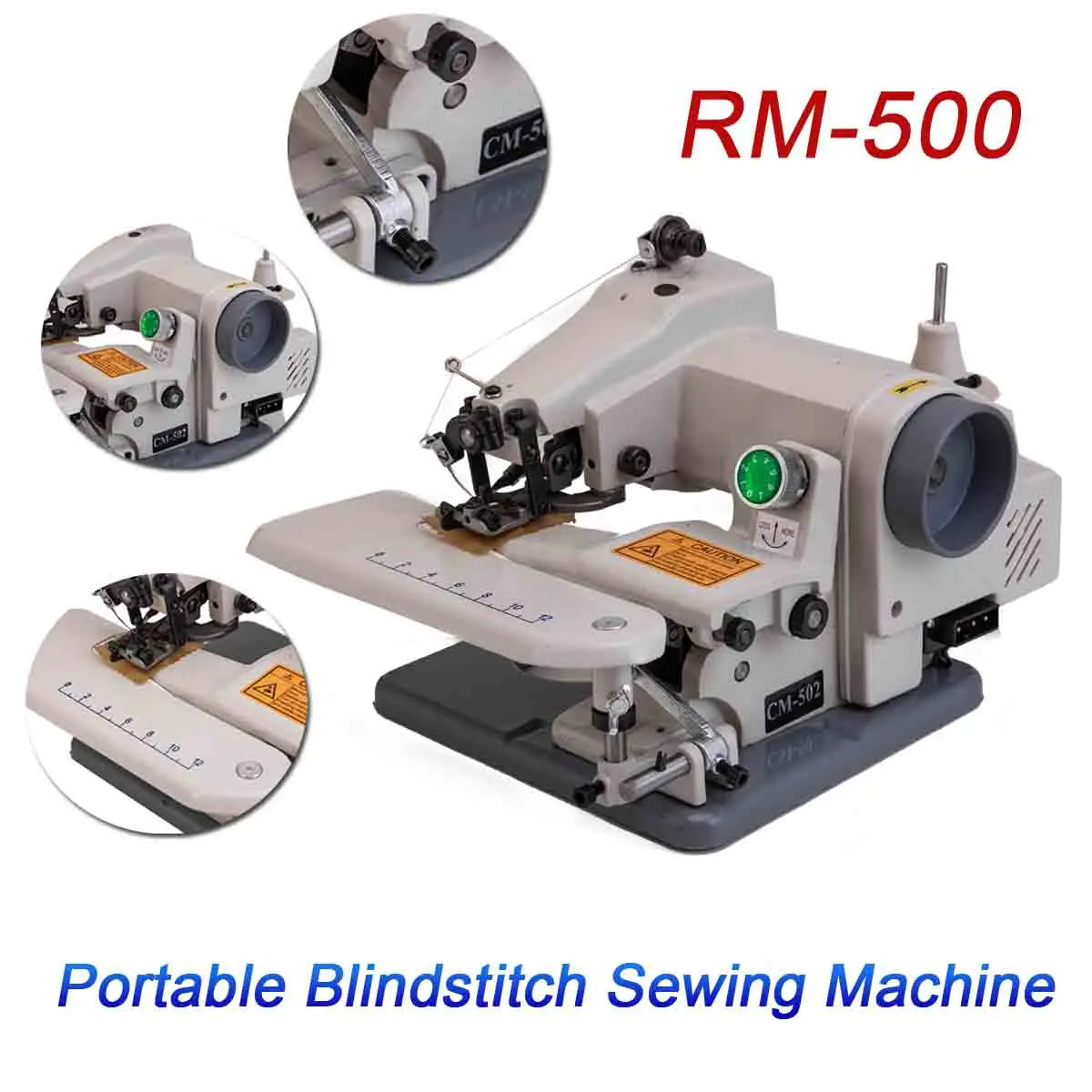 Portable Blindstitch Hem Chain Stitch Sewing Machine 1200 Stitches