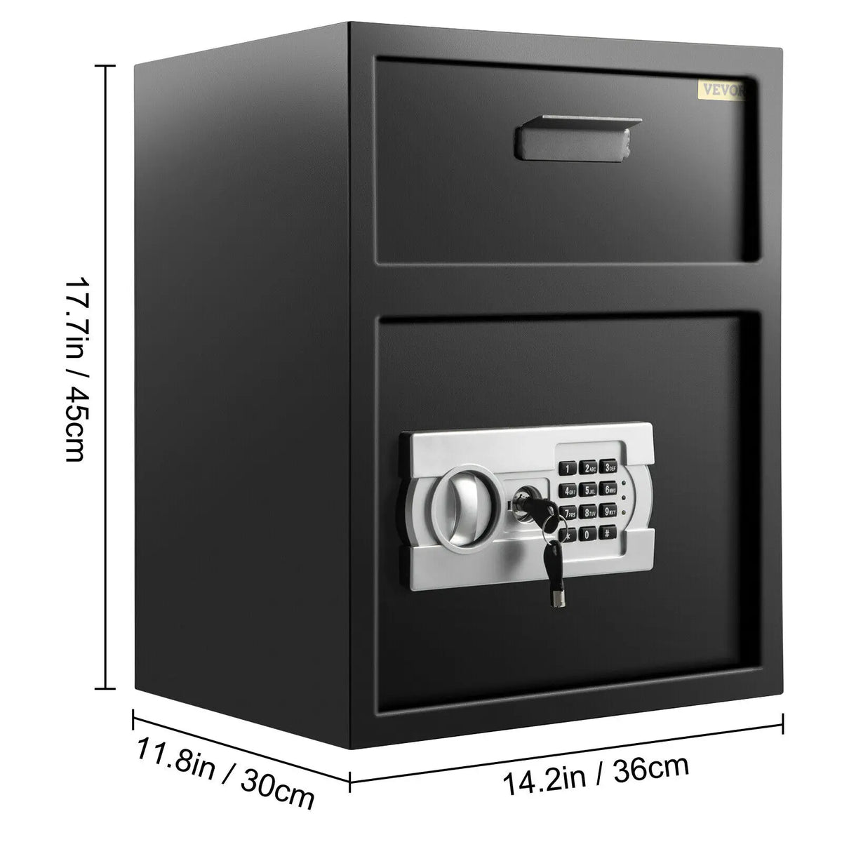 VEVOR Electronic Safe Deposit Box Drop Slot Hidden Piggy Bank