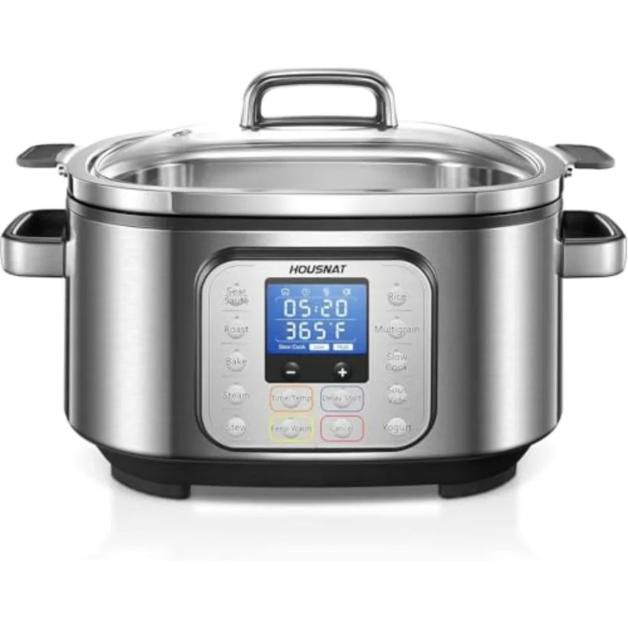 10 In 1 Programmable Slow Cooker With Rice Yogurt Functions