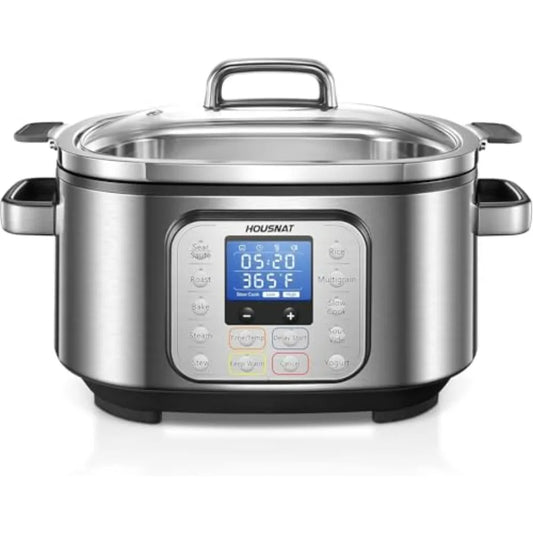 10 In 1 Programmable Slow Cooker With Rice Yogurt Functions