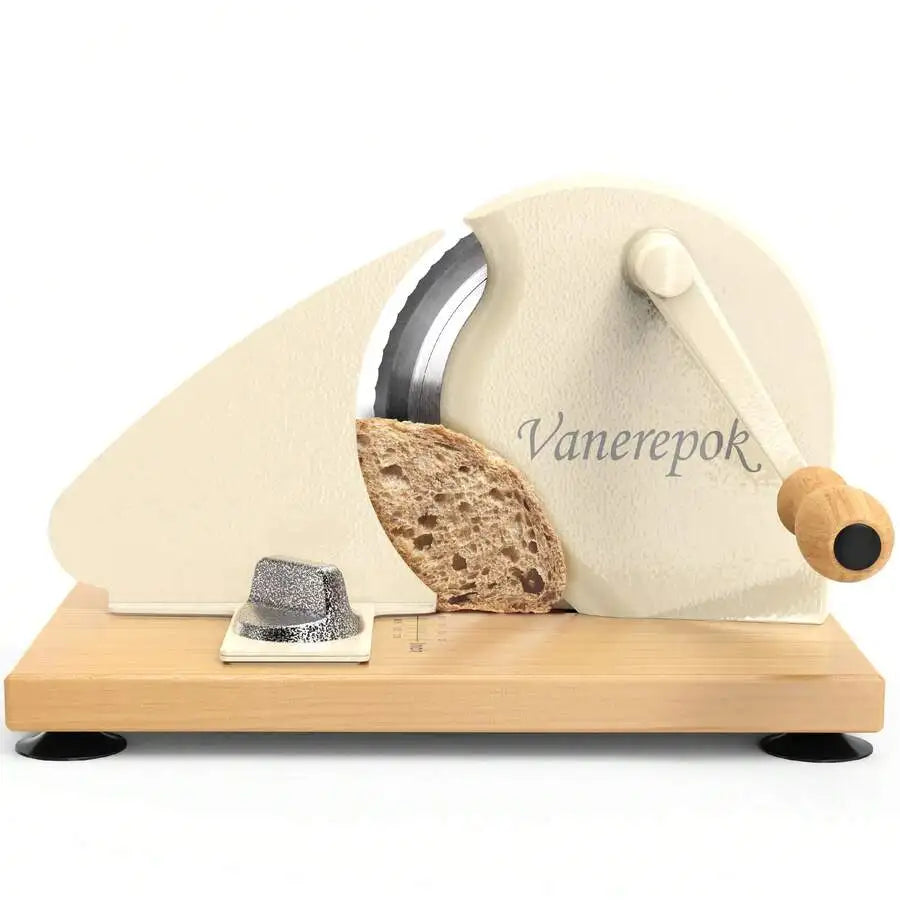 XMSJ Manual Sourdough Slicer Hand Crank Stainless Steel