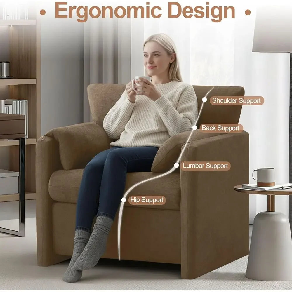 Oversized Accent Chair for Living Room Two Piece Set