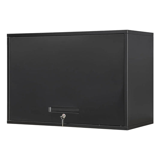 GELU Metal Garage Wall Cabinet With Doors And Shelves Storage