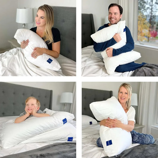 Pillows Set of 2 Hybrid Shredded Memory Foam Adjustable Loft