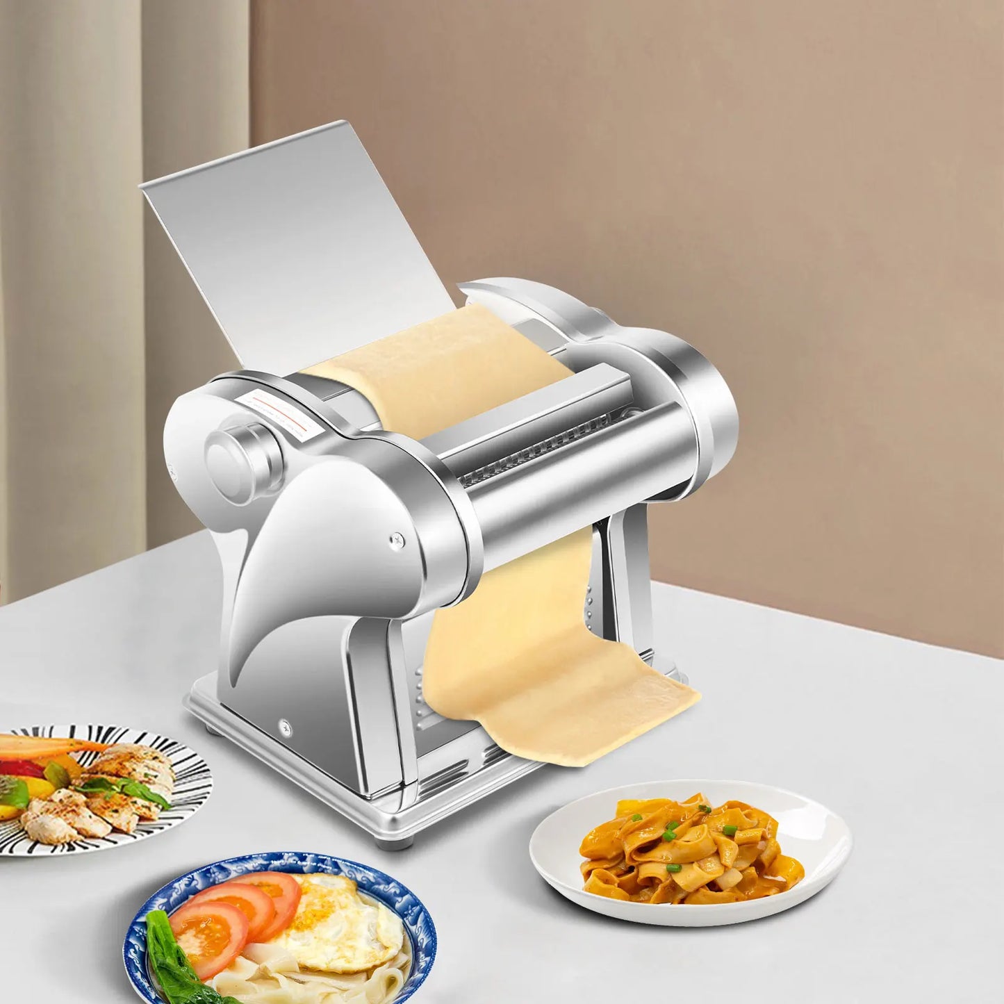 135W Automatic Noodle Machine Stainless Steel Pasta Maker for Home