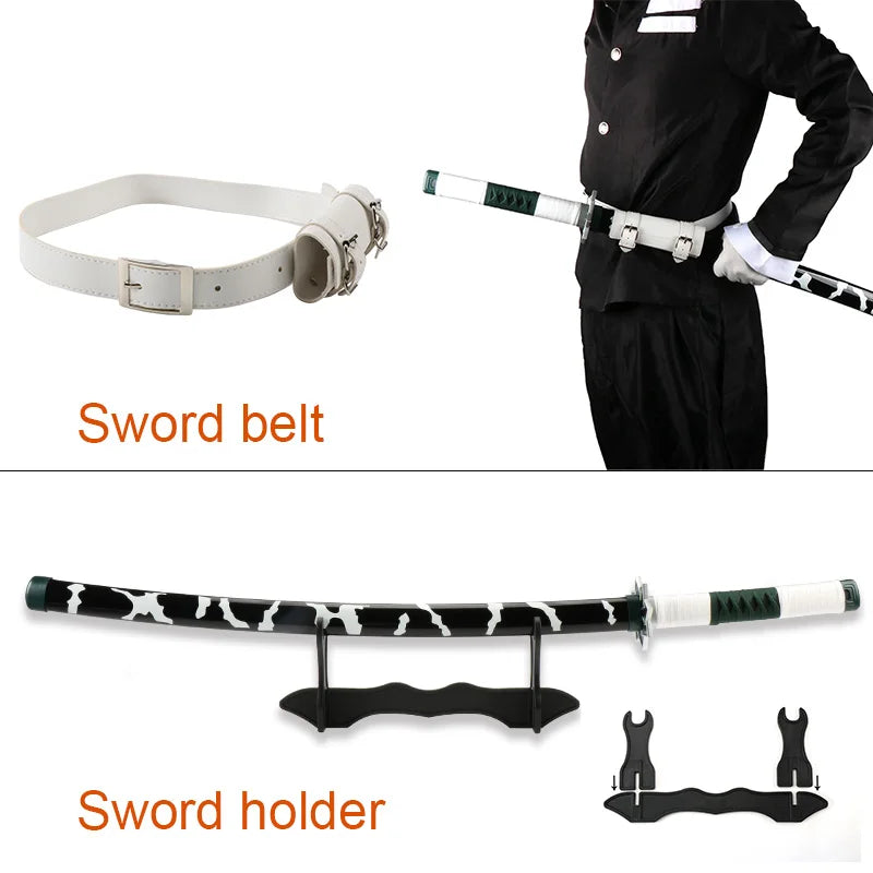 Anime Katana Cosplay Bamboo Wooden Toy Sword Tanjiro Zenitsu Kyoujurou