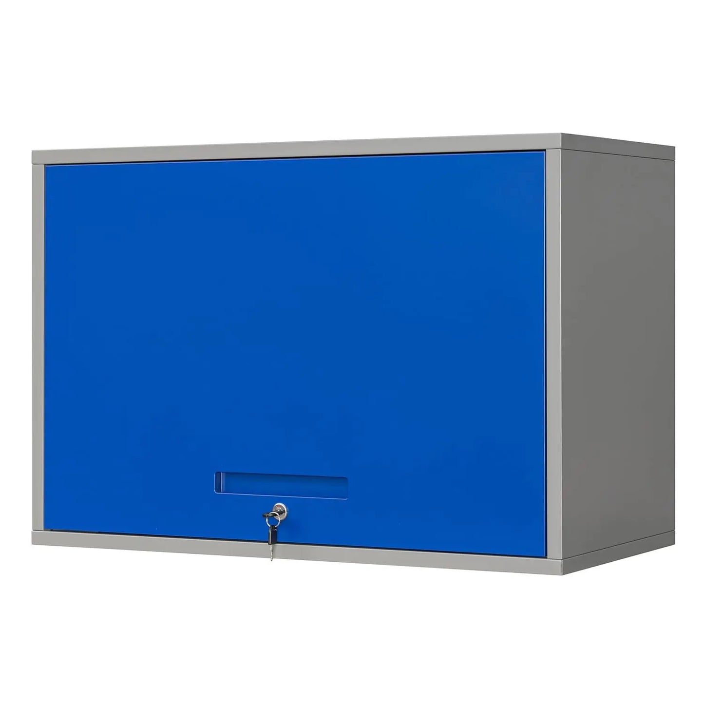 GELU Metal Garage Wall Cabinet With Doors And Shelves Storage