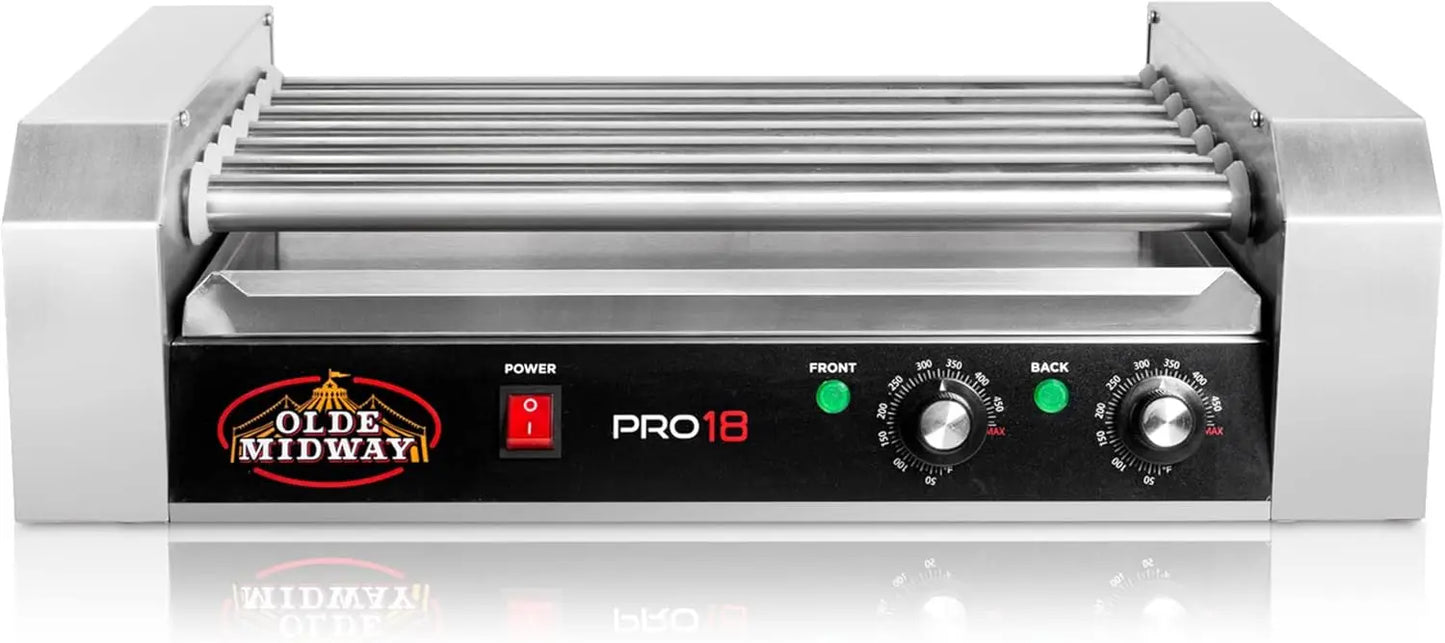 XMSJ Electric 7 Roller Hot Dog Grill 900 Watt Commercial