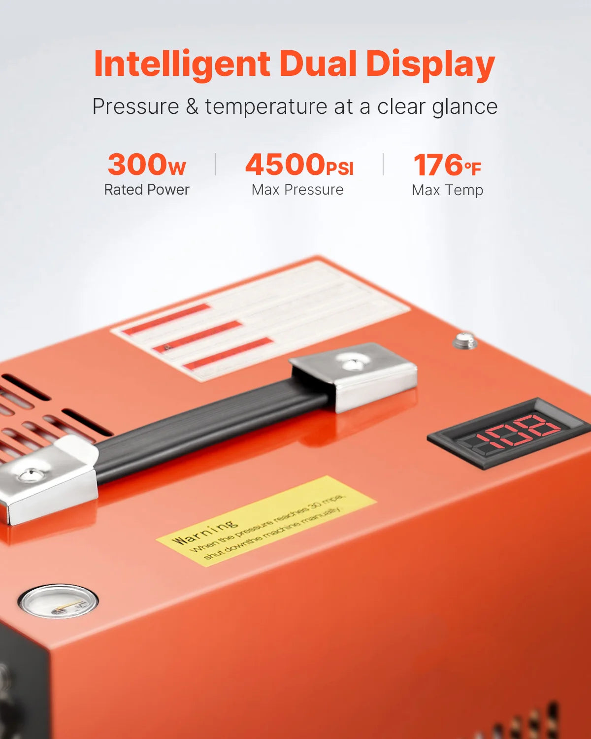 SucceBuy 4500 PSI Portable PCP Air Compressor With Cooling Fan
