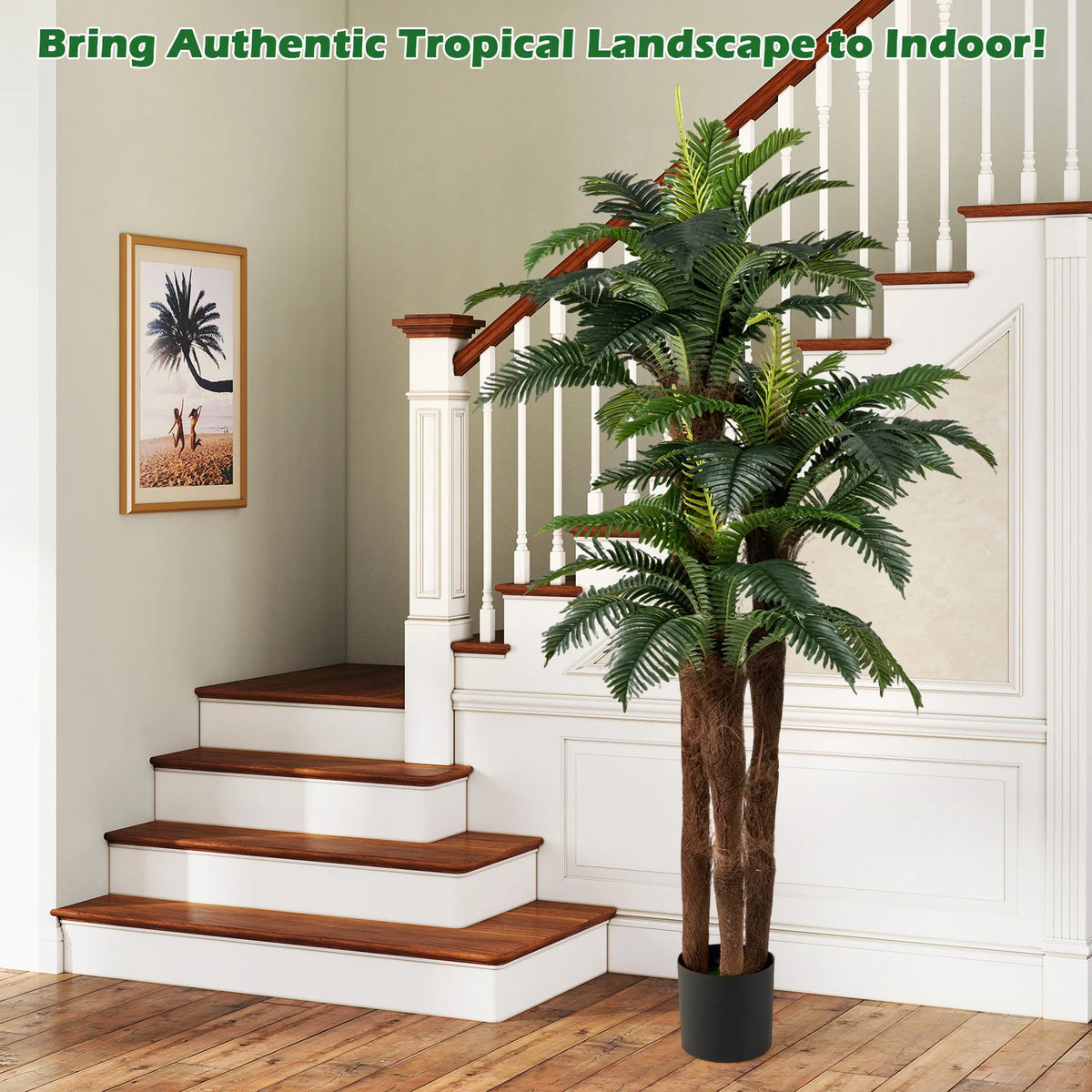 Lifezeal Two Pack Artificial Palm Trees For Indoor Decoration