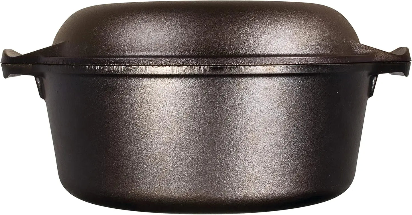 YTYIN Enameled Cast Iron Double Dutch Oven Kitchen Cookware