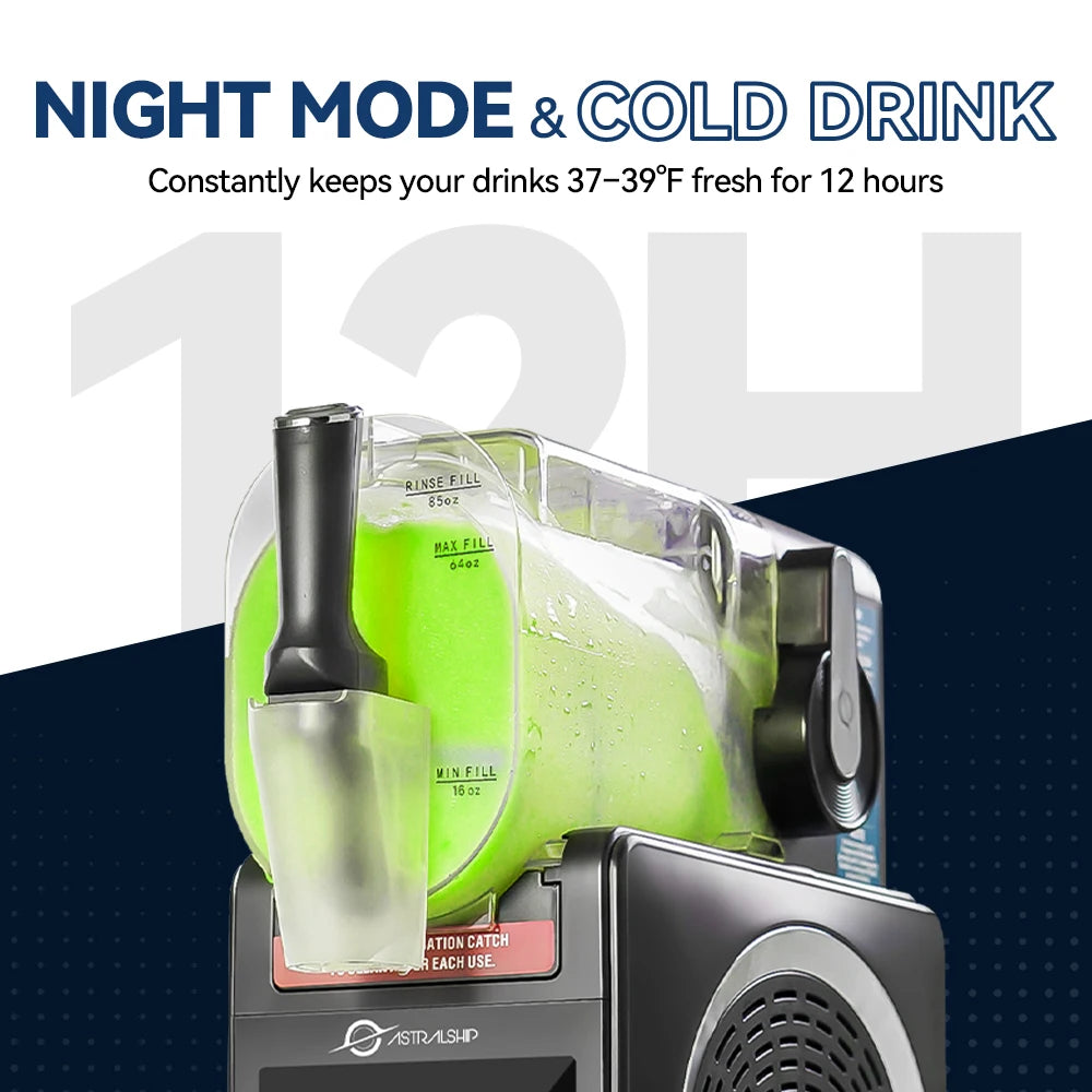 Astralship Slushie Machine With 6 Preset Programs And Smart Temperature Control