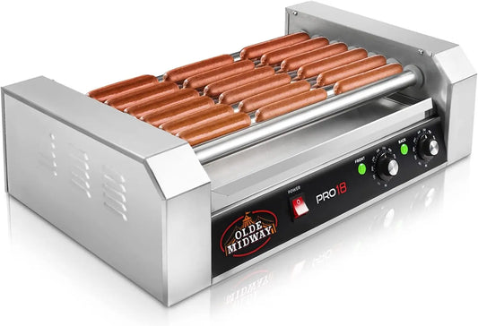 XMSJ Electric 7 Roller Hot Dog Grill 900 Watt Commercial