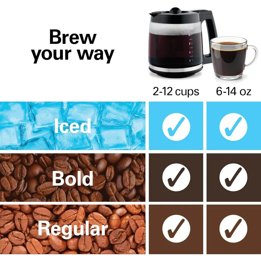 Hamilton Beach Two Way Hot and Iced Coffee Maker and Single Serve