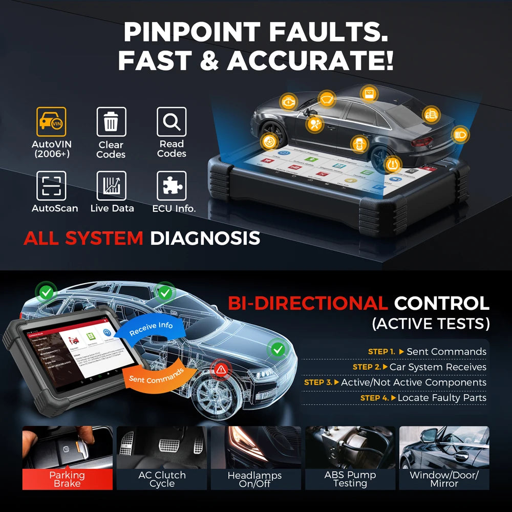 Launch X431 PRO DYNO Automotive OBD2 Diagnostic Scanner Tool