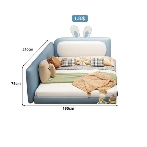 Nordic Style Toddler Bed Wood Frame Safe Comfortable Sleep