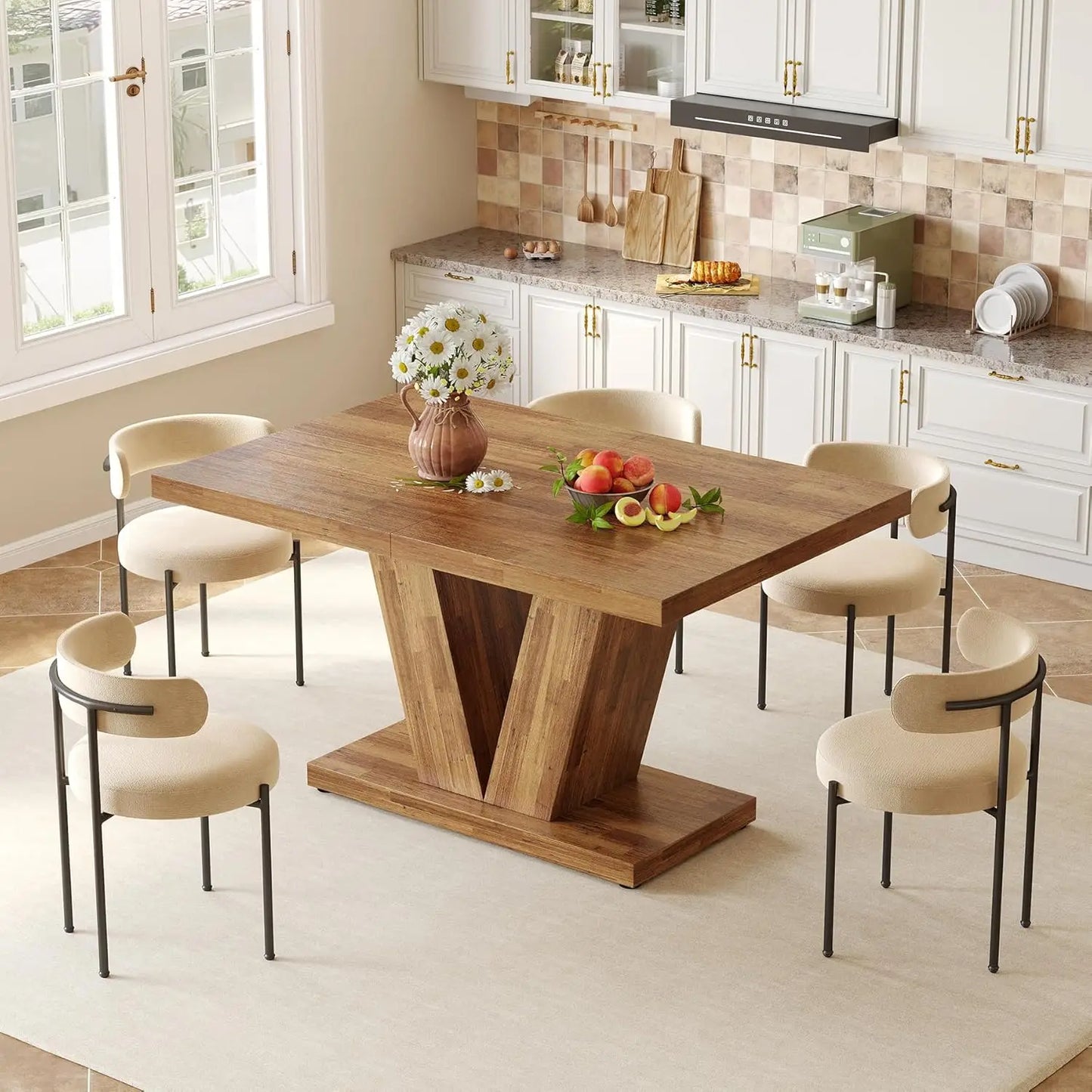 LITTLE TREE Dining Table For Four Modern Rustic Style