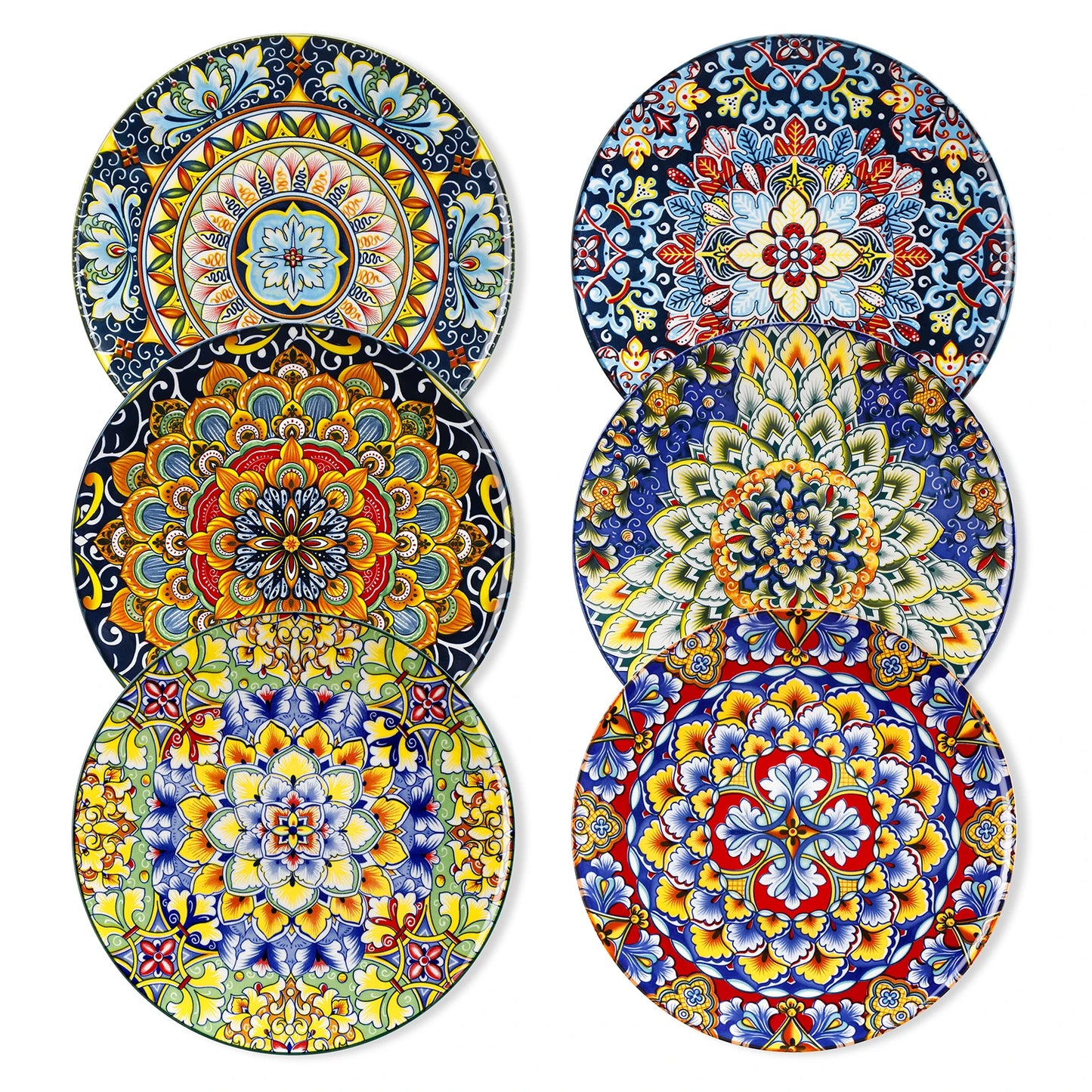 Vancasso Bohemian Style Floral Porcelain Dinner Plate Set