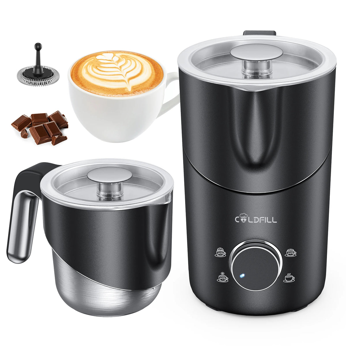 Automatic Electric Milk Frother for Hot and Cold Coffee Foam