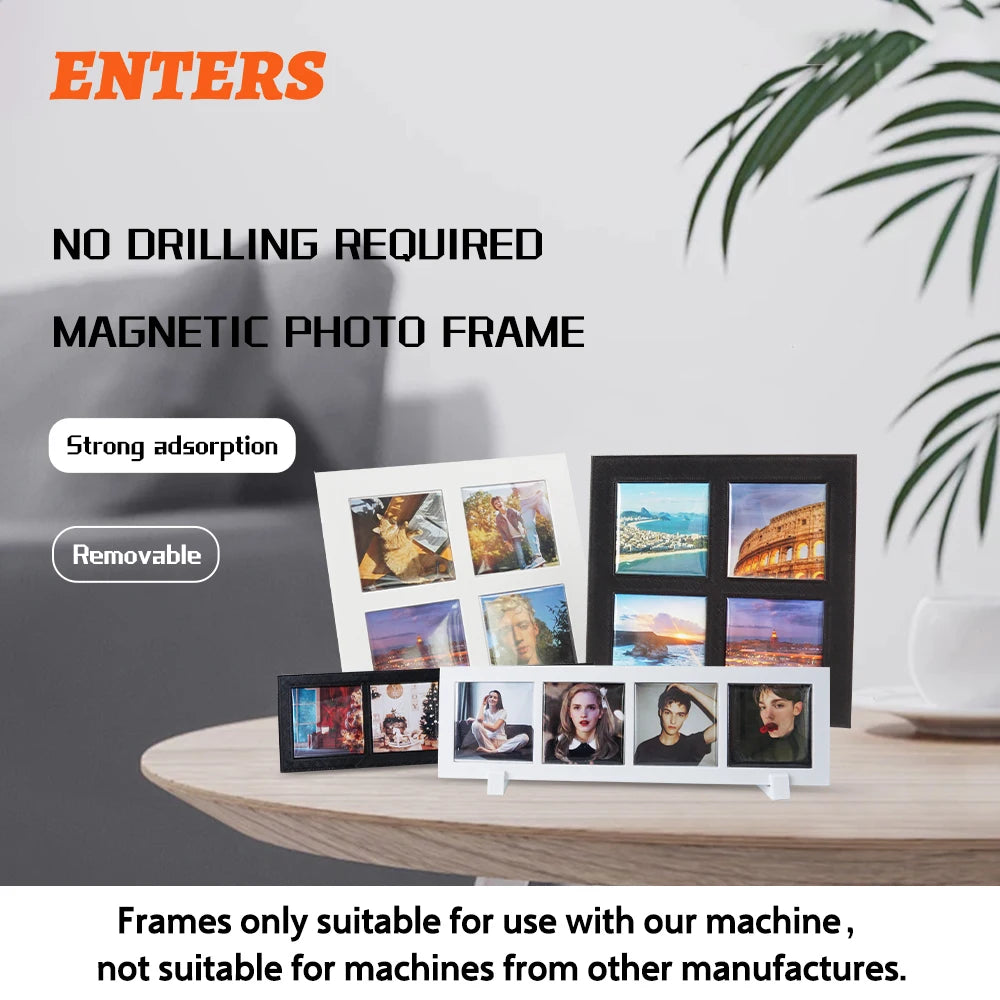 Blank Magnetic Photo Frames For Refrigerator Picture Inserts