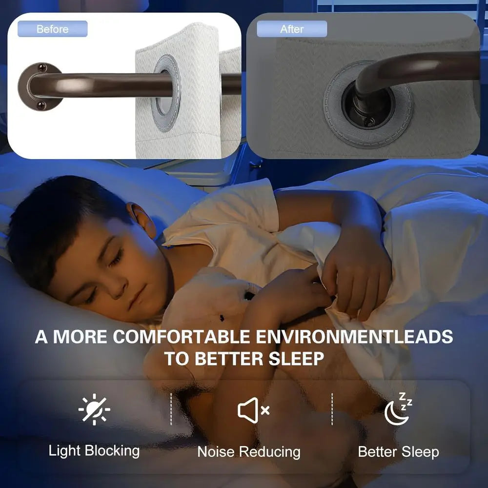 Heavy Duty Adjustable Wrap Around Curtain Rod For Windows