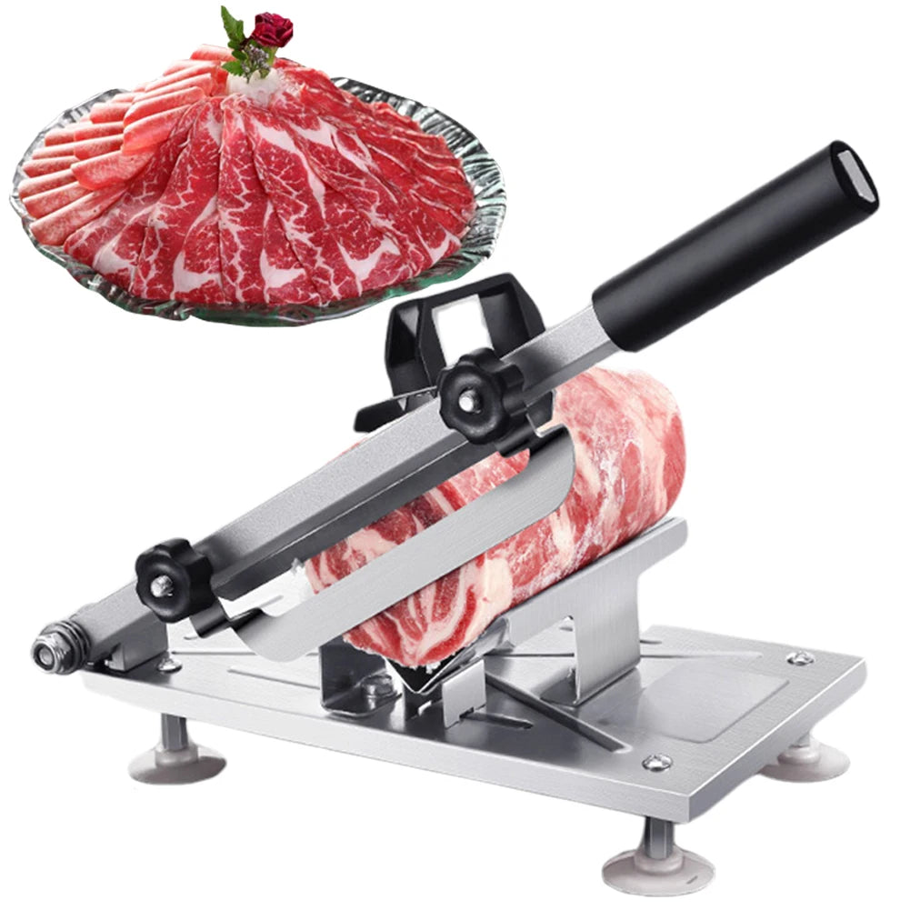 Alloet Beef Mutton Rolls Cutter Meat Slicer Stainless Steel Machine
