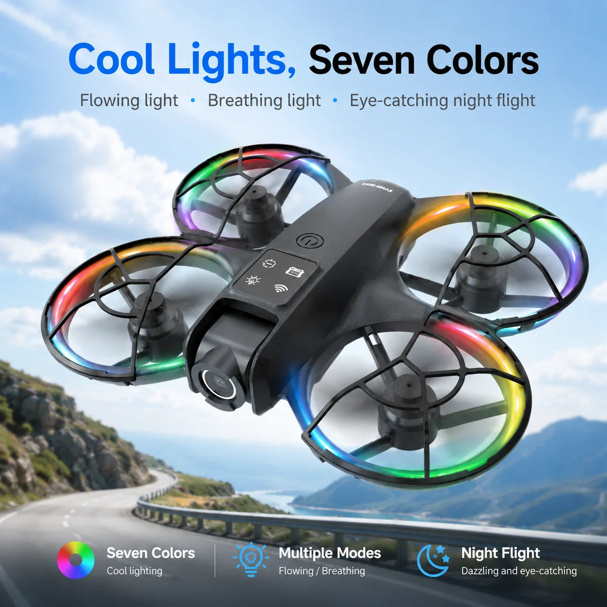 ZNLYRION K200MAX Mini Drone With Adjustable Camera And LCD Remote