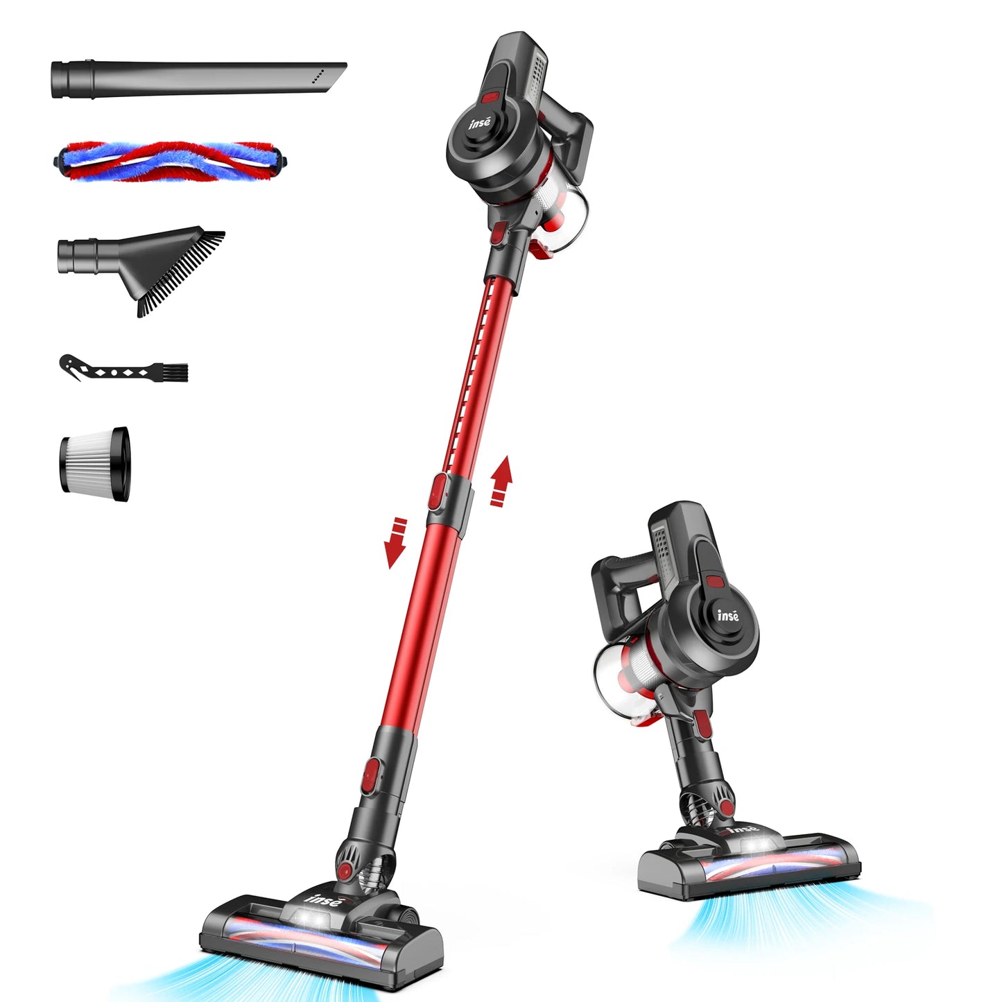 INSE N650 Cordless Vacuum Cleaner 4 in 1 Powered Suction