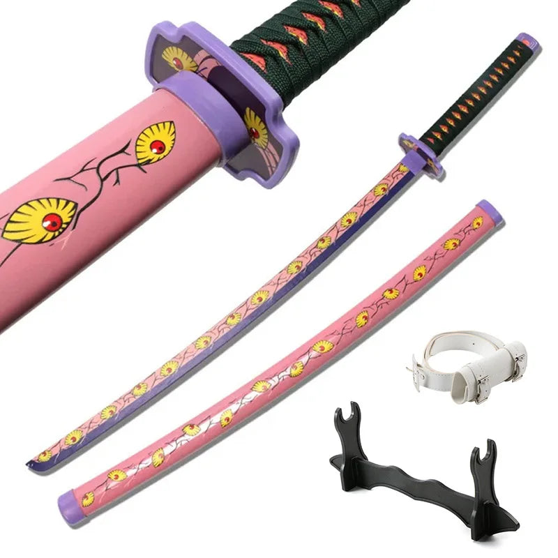Anime Katana Cosplay Bamboo Wooden Toy Sword Tanjiro Zenitsu Kyoujurou