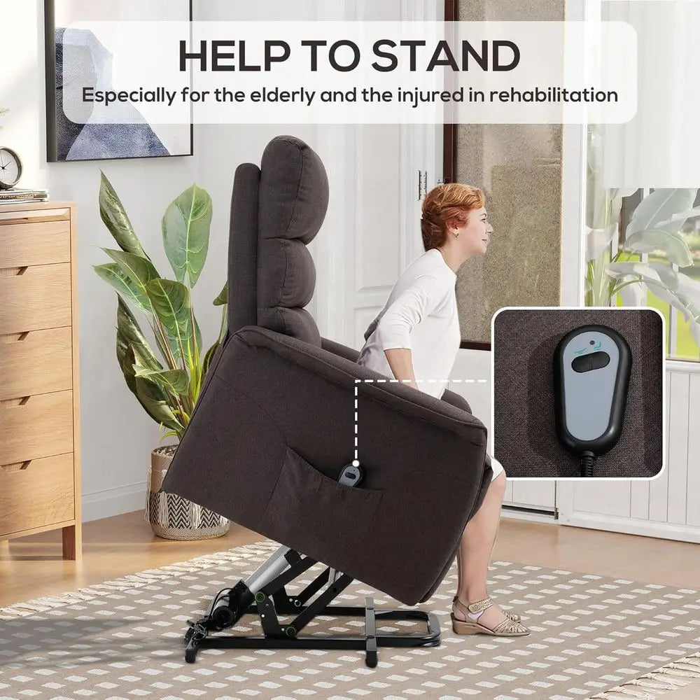 Power Lift Recliner Chair With Remote Control Easy Assembly