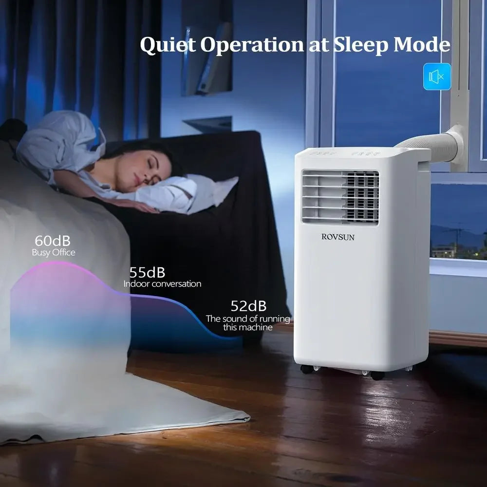 WiFi Enabled 10000 BTU Portable Air Conditioner With Heat Dehumidifier