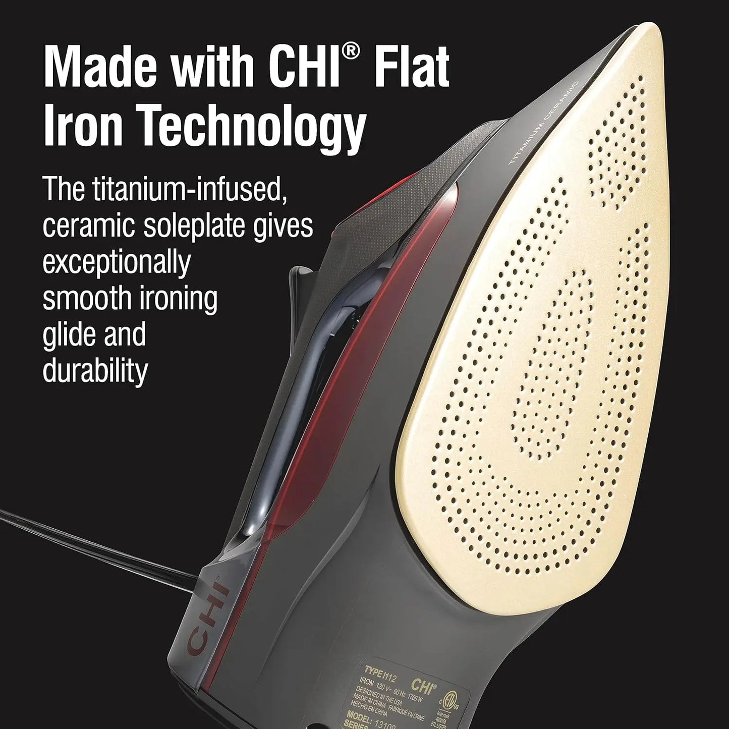 XMSJ Steam Iron 1700W With Auto Shutoff And 8ft Cord