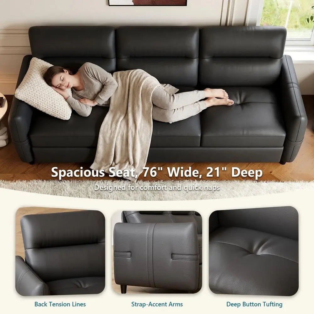 Leather Loveseat and Accent Chair Set Mid Century Modern Furniture