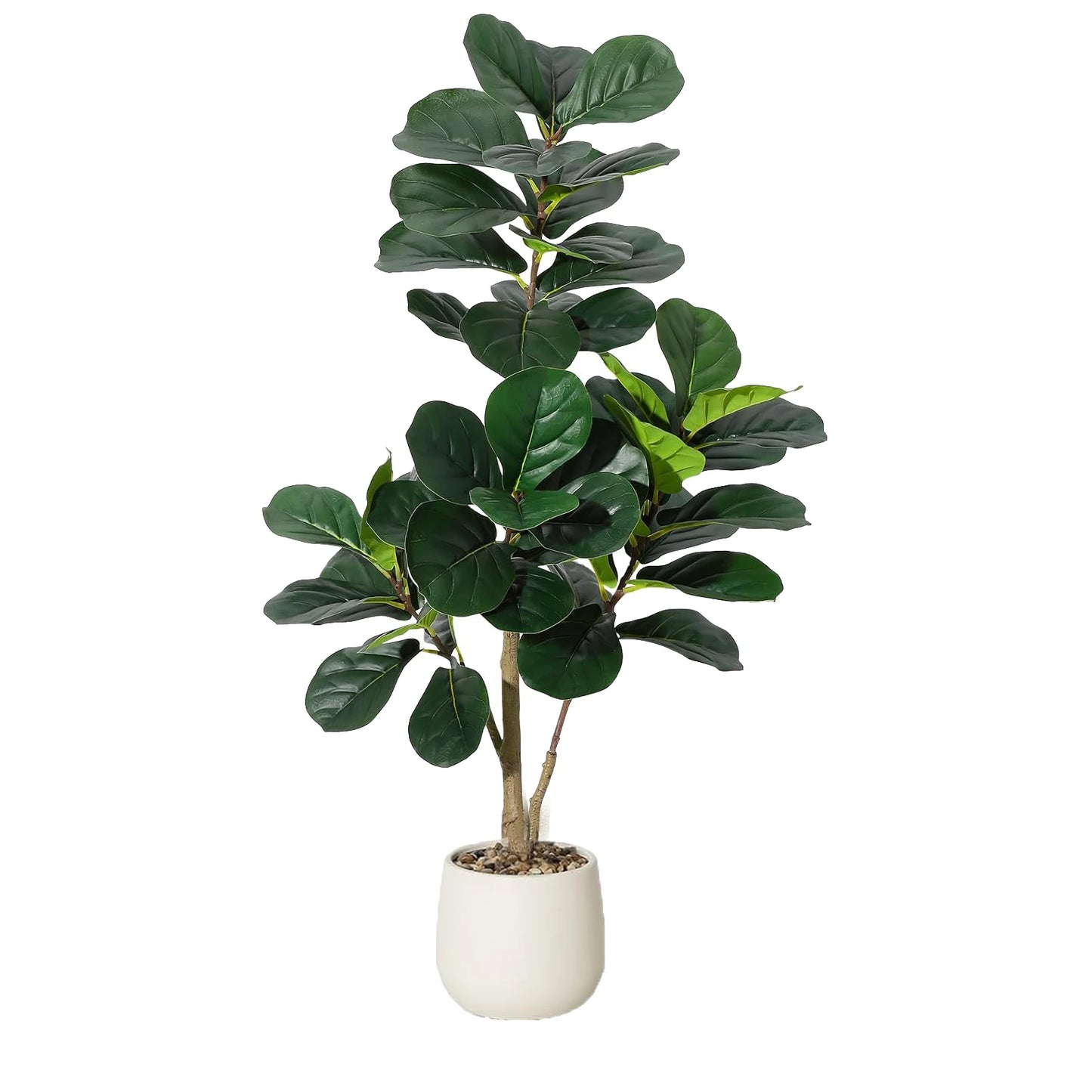 HiMISS Fiddle Leaf Fig Tree Artificial Ficus Lyrata In Planter