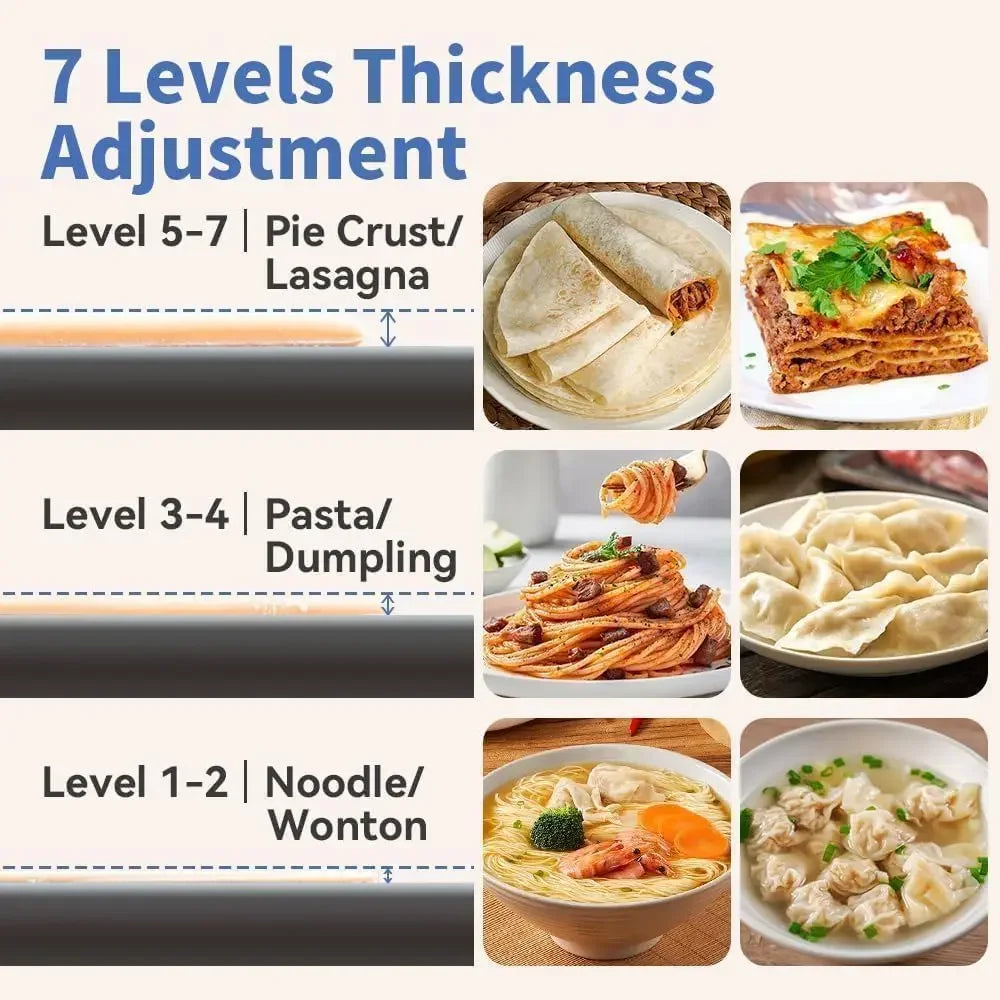 Automatic Electric Pasta Maker Stainless Steel Noodle Machine With Cutter