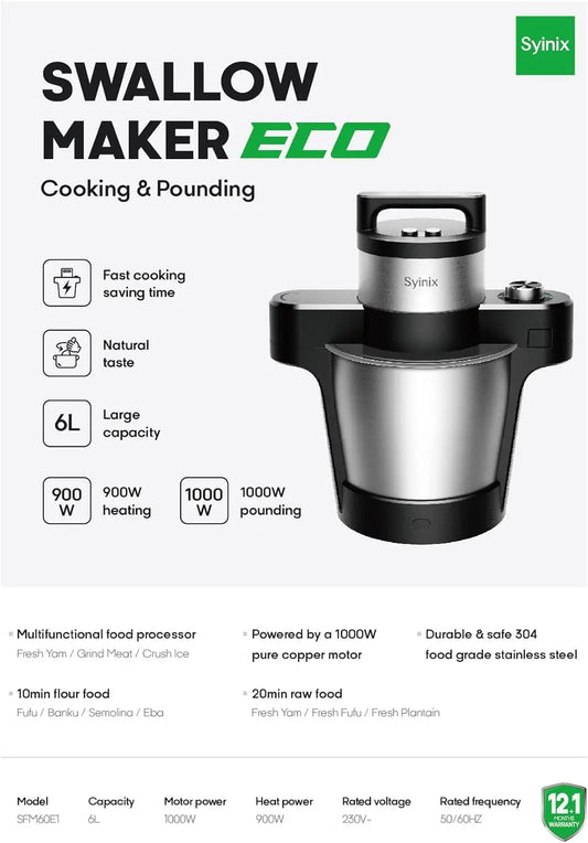 XMSJ Eco Semi Automatic Swallow Maker Fufu Machine