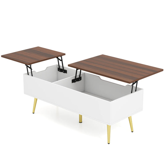 HOMASIS Lift Top Coffee Table With Hidden Compartments