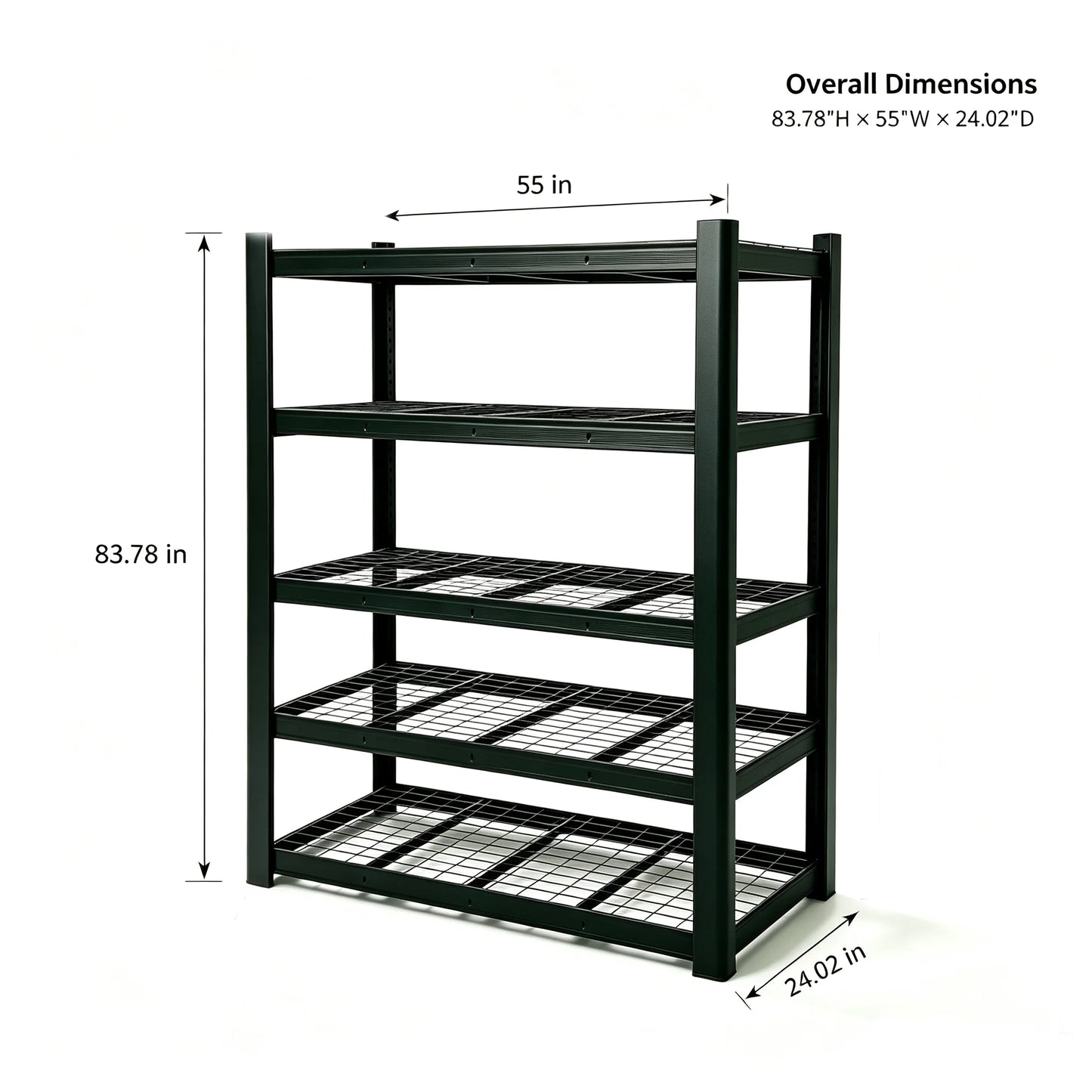 Heavy Duty Metal Storage Rack For Garage Basement And Workshop