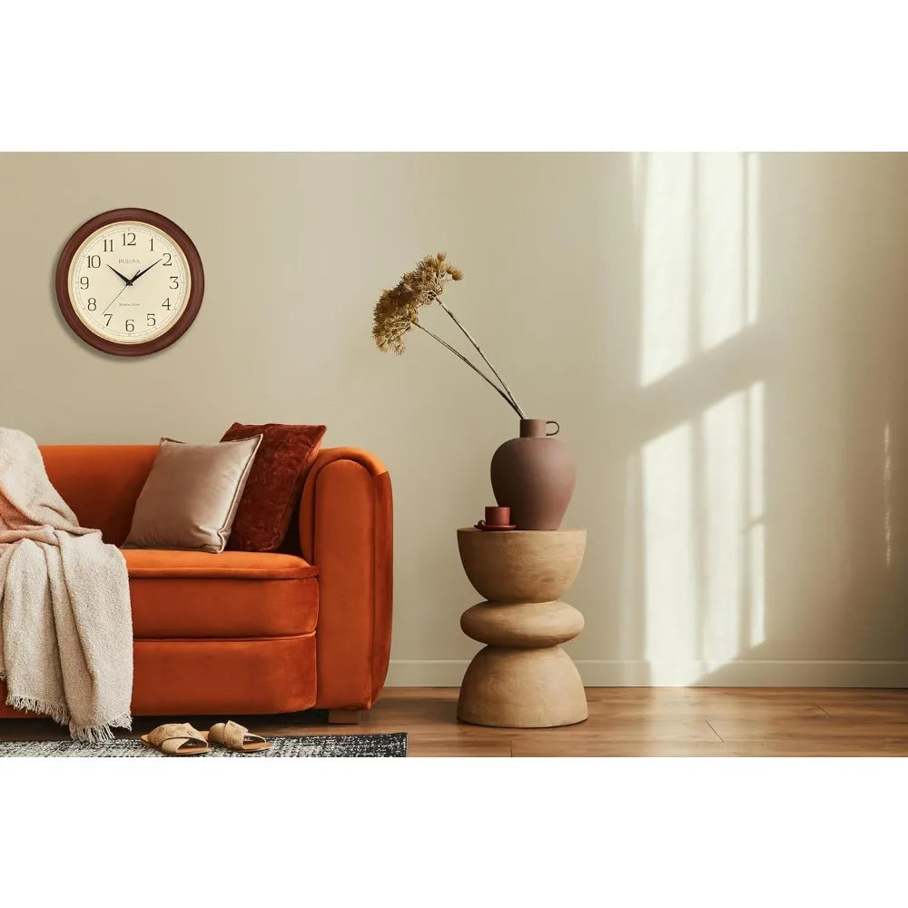 Atomic Time 2 Analog Wall Clock Automatic Time Setting Quartz Movement