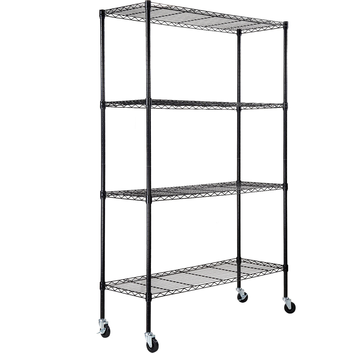 SucceBuy Four Tier Steel Ladder Storage Shelf Bookcase