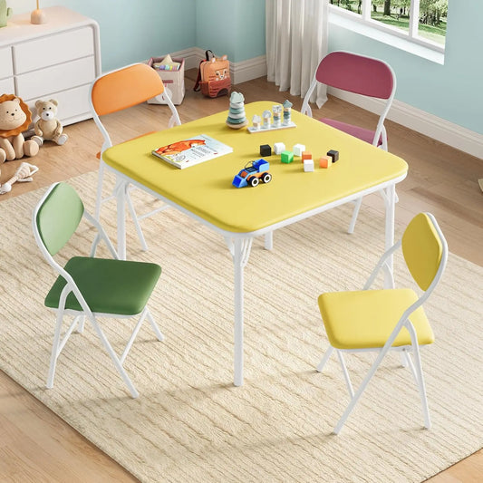 Studyset Kids Folding Table and Chairs Set for Daycare Classrooms