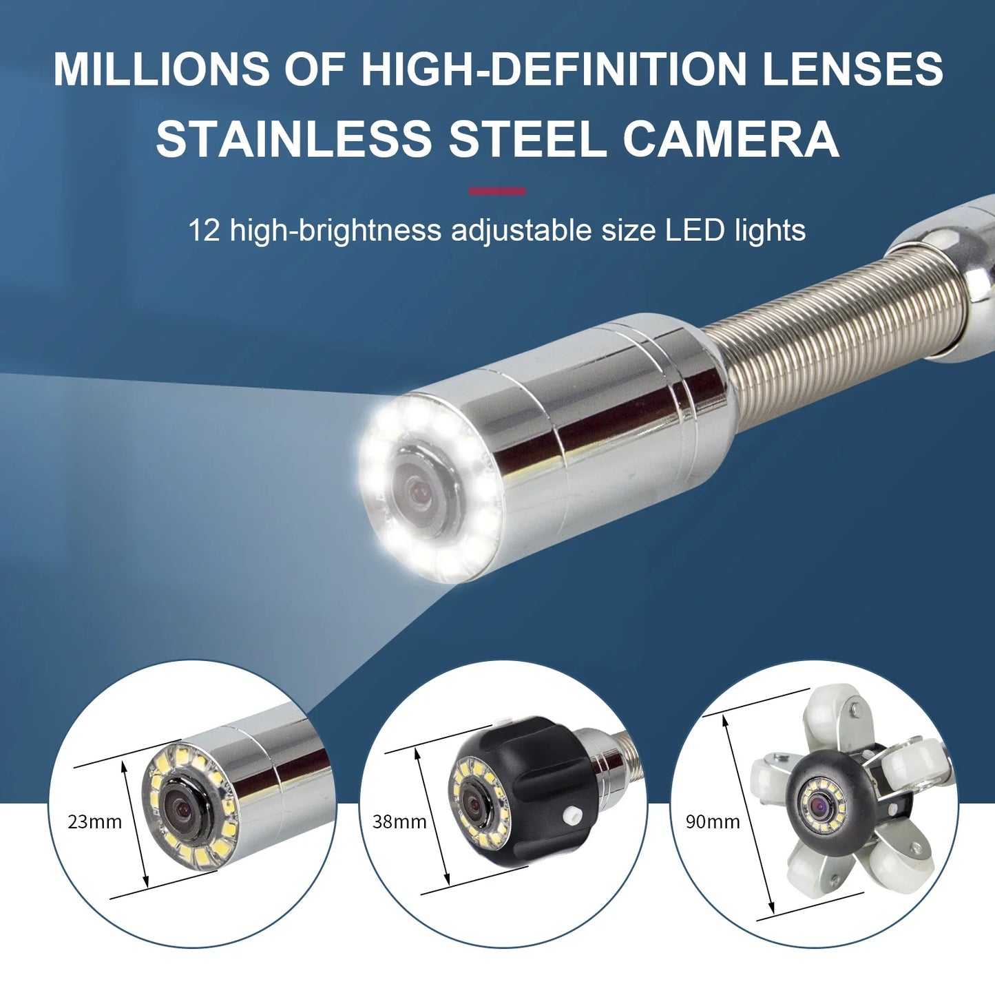 Syanspan Sewer Drain Inspection Camera Endoscope Video Recording DVR