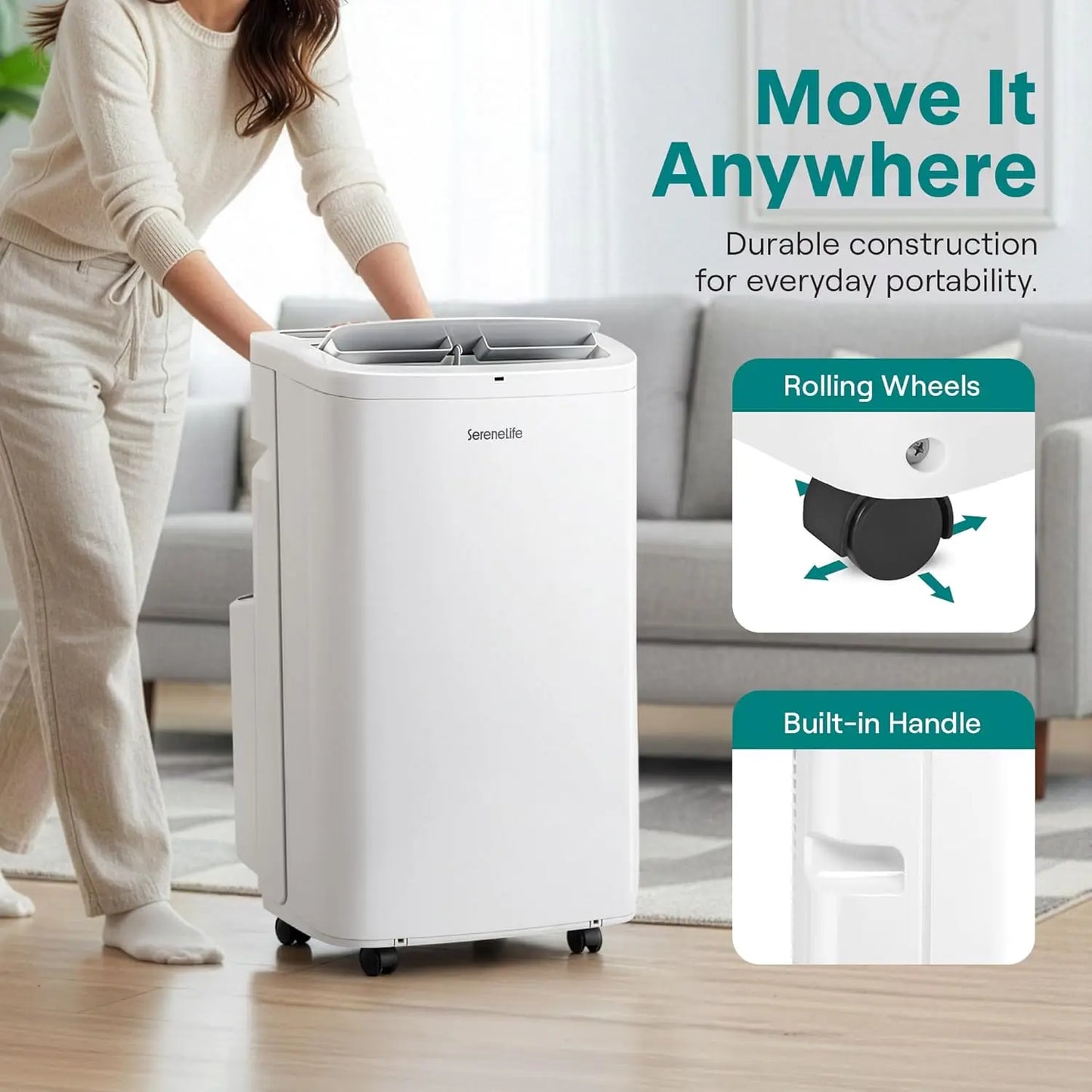 XMSJ Portable Air Conditioner 14000 BTU With Dehumidifier And Remote Control